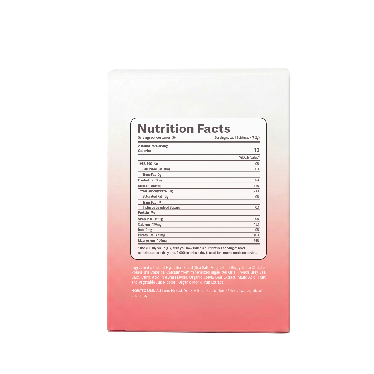 Instant Hydration Electrolyte Powder